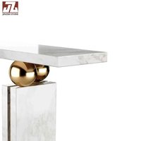 Dessus de table en marbre beige poli de style français moderne de luxe découpés à la taille pour la table à manger et le salon