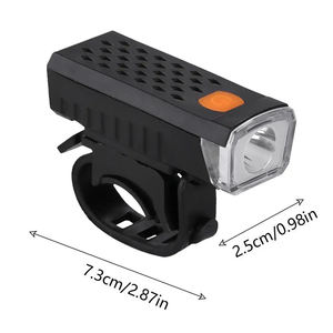 Lynrich Phare avant pour la sécurité à vélo, phare en ABS, 3 modes d'éclairage, étanche, lumière d'avertissement, accessoires de cyclisme, nuit - Product Image 2