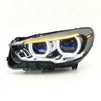Pièces automobiles SJC, phare LED pour BMW Série 5 GT-F07 2010-2017, mise à niveau des phares, double couleur jaune et blanc, feux de jour DRL, lampes avant