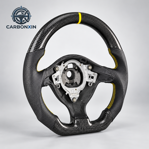 Volant de voiture personnalisé en cuir et fibre de carbone forgée pour VW Volkswagen Golf 4 Mk 4 Jetta Passat Bora GTI 2003 - Product Image 2
