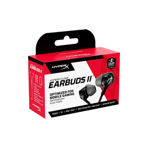 หูฟังเกมมิ่งแบบมีสาย <span class=keywords><strong>HyperX</strong></span> Cloud <span class=keywords><strong>Earbuds</strong></span> II 3.5 มม. พร้อมไมโครโฟน - Product Image 4