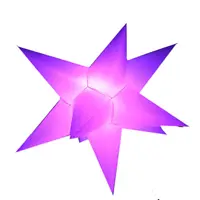 Stella gonfiabile variopinta del pallone della stella di illuminazione gonfiabile variopinta della decorazione all'ingrosso del partito per evento
