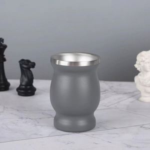 XUHUI 8oz Yerba <b>Mate</b> Mug Stainless Steel Modern Design Leakproof Vacuum Insulated Business Gift 6-12 Hours Thermal Insulation - Product Image 4
