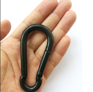 Gancho de llavero pequeño negro barato, gancho de resorte, ganchos de mosquetón de <span class=keywords><strong>escalada</strong></span>, mosquetón de acero inoxidable - Product Image 6