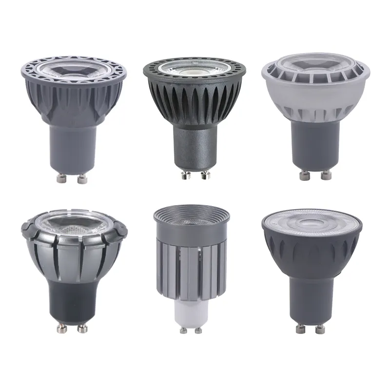 Bombilla Led de aluminio Gu10, lámpara LED regulable COB, 10 grados, 5W, 7W, GU10, foco Cri95