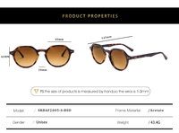 2024 luxe Premium personnalisation épais mode lunettes pare-soleil marque lunettes de soleil concepteur acétate lunettes de soleil pour les femmes