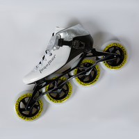 Patin à Roues Alignées Professionnel de Vitesse 110mm pour Adulte