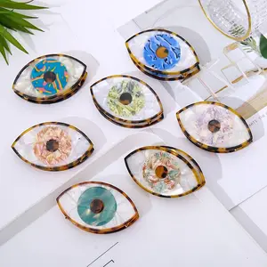 HUIXIN New French Handmade Evil Eye Hair Claw Clip Fashionable High End Custom Acetate Hair Claw For Women