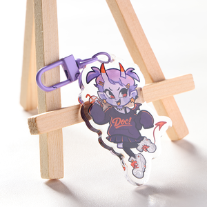 Make Your Own Design Printed Clear Acrylic Keychain Holographic Anime Transparent Key Chain Wholesale Acrylic Charm Custom