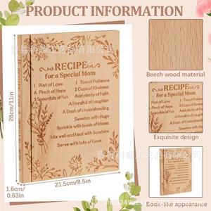 <b>Wooden</b> Book Shaped Cutting Board With Storage Rack Base Multi Purpose Kitchen Chopping <b>Block</b> For Fruits And Vegetables - Product Image 4