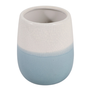 Portapenne in ceramica bicolore per organizer da scrivania, accessorio elegante per l'ufficio, piccolo contenitore da scrivania per penne - Product Image 3