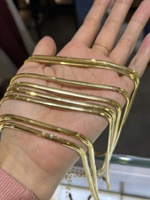Kalung rantai ular datar 18k, 40 + 5cm pisau 4.0mm