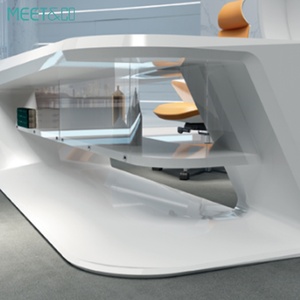 Modern Luxury MFC Board Executive Boss Office Desk High-End Home Furniture with L-Shaped <b>Table</b> Factory Design - Product Image 4