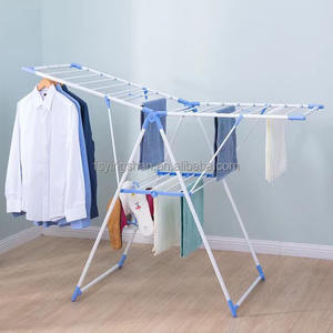 קיר רכוב מתכת כפול מתקפל מייבש בגדים קל נשלפים פרפר - Product Image 2