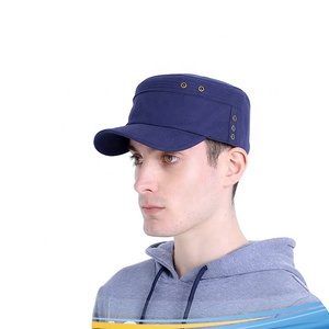 빈 남성 평면 상단 캡/싼 사용자 정의 로고/군사 하드 모자 도매 - Product Image 6