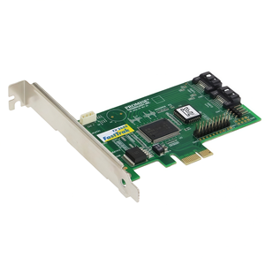 Promis điều khiển thẻ cổng kép PCI Express X1 giao diện SATA/SAS Raid Adapter 64Mb Bộ nhớ cache pdc20575 chip tx2650 3.0Gbps thấp - Product Image 3