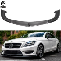 Lèvre avant en fibre de carbone de style V de haute qualité pour Mercedes Benz CLS-Class W218 CLS63 2012-2017, spoiler de pare-chocs avant de voiture