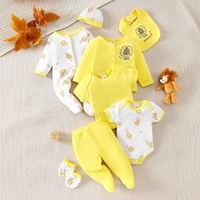 Ensembles de vêtements pour nouveau-nés, ensemble de 8 pièces pour bébés garçons et filles, vêtements pour bébés 100% coton pour l'extérieur, vente en gros de vêtements pour bébés