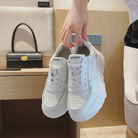 Chaussures de sport décontractées en peluche pour femmes, baskets de course de marque, chaussures en polyuréthane A3 personnalisées en usine, nouveau style, cuir véritable