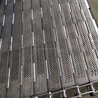 Banda Transportadora de Malla de Alambre de Acero Inoxidable, Banda Transportadora de Placas Metálicas Perforadas