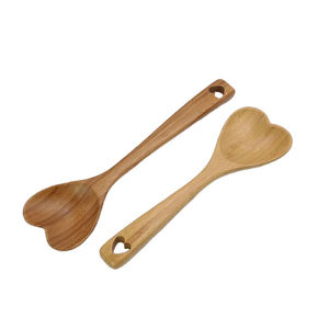Cucchiaio a Cuore in Legno di Bambù e Acacia Ecologico per San Valentino e Festa della Mamma - Product Image 1