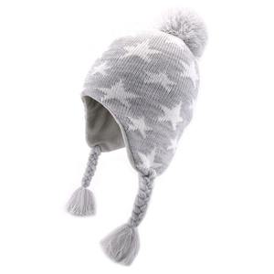 Personnalisé Haute Qualité Hiver Noël Style Péruvien Bébés <span class=keywords><strong>Bonnet</strong></span> <span class=keywords><strong>Bonnet</strong></span> Tricoté Oreillette Imprimé Caractère Camouflage Motif D'affaires - Product Image 2