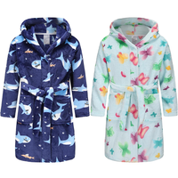 Peignoirs d'hiver pour filles 2026 Nouveau style Peignoirs à capuche pour filles imprimés de dessins animés personnalisés Vente en gros Vêtements de nuit de haute qualité Pyjamas