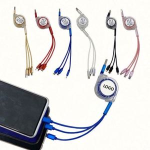 Câble de charge et de données 1,2 m 4-en-1 universel, style populaire, câble Type C, charge rapide - Product Image 1