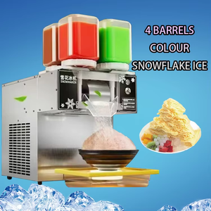 Machine à glace en flocons 4 saveurs, 120 kg/jour, machine à Bingsu coréen 220V/110V, machine à glace comestible pour usage commercial - Product Image 4