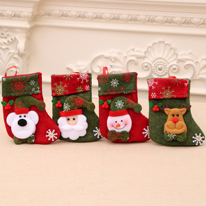 Chaussettes de Noël, sacs cadeaux de Noël, décorations de Noël, chaussettes imprimées, sacs à bonbons, chaussettes décoratives de Noël - Product Image 2
