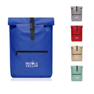 Sac à dos professionnel étanche extensible en nylon avec fermeture rolltop pour ordinateur portable, vente en gros d'usine, logo personnalisé - Product Image 1