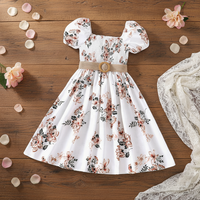 Robe pour filles de grande qualité, décontractée, à imprimé floral estival, romantique et pastorale