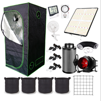 100W professionnel à spectre complet Sunlike LED élèvent le luminaire New Tech 32 ''x 32'' x 63 ''Kit complet de tente de culture en métal pour plante