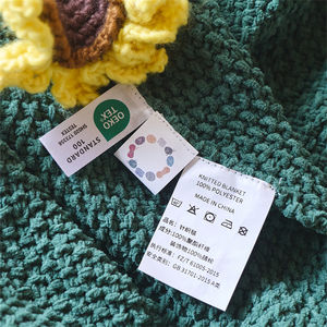 Tournesol fait à la main crochet fleur embrasser le soleil confortable et chaud décoration de la maison Bouquet couverture WD - Product Image 6