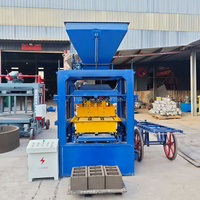 Équipement de production de briques en ciment durable 4-26 pour la Guinée, machine semi-automatique de fabrication de blocs emboîtables, vente chaude