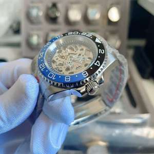 นาฬิกากันน้ำคุณภาพสูงแบบสั่งทำพิเศษ กระจกแซฟไฟร์ สำหรับผู้ชายและผู้หญิง ใช้กลไก NH70 นาฬิกาสปอร์ต ไม่มีโลโก้ - Product Image 3