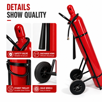 Extincteur portable en acier allié CO2 de 45 kg, certifié CE, avec personnalisation OEM pour la sécurité incendie des entrepôts et des installations industrielles