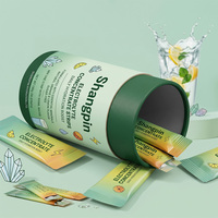 Tube en papier kraft rigide Sprintpackage pour l'emballage des compléments alimentaires, boîte cylindrique en carton écologique pour les soins de santé