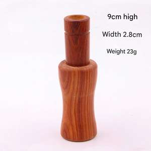 Sifflet d'appel d'oiseaux en bois fait main, simulateur de son réaliste, portable, accessoire tactique pour la chasse en extérieur et l'observation de la nature - Product Image 1