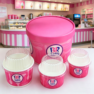 Coppe <span class=keywords><strong>gelato</strong></span> a parete singola in 250ml 360ml 500ml formati da 1000ml coperchi di carta per animali domestici confezioni di <span class=keywords><strong>gelato</strong></span> tagliatelle artigianato conservazione dello zucchero - Product Image 2