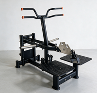 Machine à Squats à Harnais à Charge Libre 400 kg, Rameur T-Bar Multifonctionnel, Équipement de Gym Commercial Robuste pour le Bas du Corps