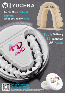 Yucera dentaire tout en céramique, bloc de zircone 4D pro, bloc de zircone translucide, disque de zircone dentaire de haute qualité - Product Image 6