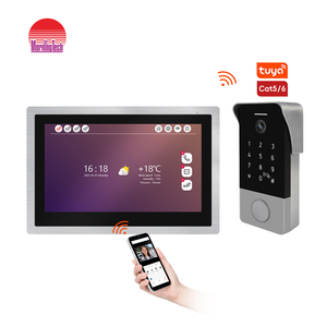 Tcp/ip Dễ dàng cài đặt Video intercom với 1080P máy ảnh frid Thẻ mở mở khóa tuya thông minh intercom điện thoại Doorphone - Product Image 1