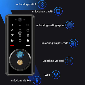 Serrure Intelligente à Empreinte Digitale Standard US avec Clavier Numérique, Application Tuya, Vidéo Bidirectionnelle, Verrouillage Automatique et Compatible Matter - Product Image 4