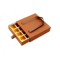 Boîte cadeau en papier personnalisée en gros avec tiroir coulissant pour chocolats, dates, avec insert