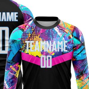 Men <b>Long</b> Sleeve Soccer Jersey Sublimated Sports Uniform Training Football Shirt Team Wear Breathable <b>Match</b> Play - Product Image 4
