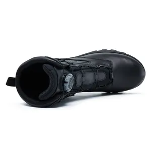 Tactical Boots Wasserdichte Kampfs chuhe mit BOA Fast Lacing System Outdoor-Schuhe Unisex Black