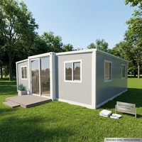 Maison conteneur modulaire préfabriquée, pliable, respirante, design personnalisé, modèle 3D, mini-maison pour appartement, entrepôt, villa