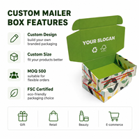 Boîte d'expédition personnalisée en carton ondulé FSC écologique avec papier recyclable et approvisionnement en gros pour l'expédition e-commerce