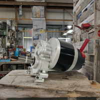ZY1016L7-S 48V 350W DC Motor gigi disikat, kerangka besi hitam kebisingan rendah tahan air pemotong rumput Magnet permanen wadah besi hitam